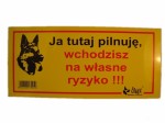 TABLICZKA OSTRZEGAWCZA 21 X 10 CM