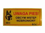 TABLICZKA OSTRZEGAWCZA 21 X 10 CM