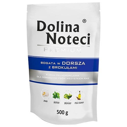 DOLINA NOTECI Premium bogata w dorsza z brokułami - doypack 500g