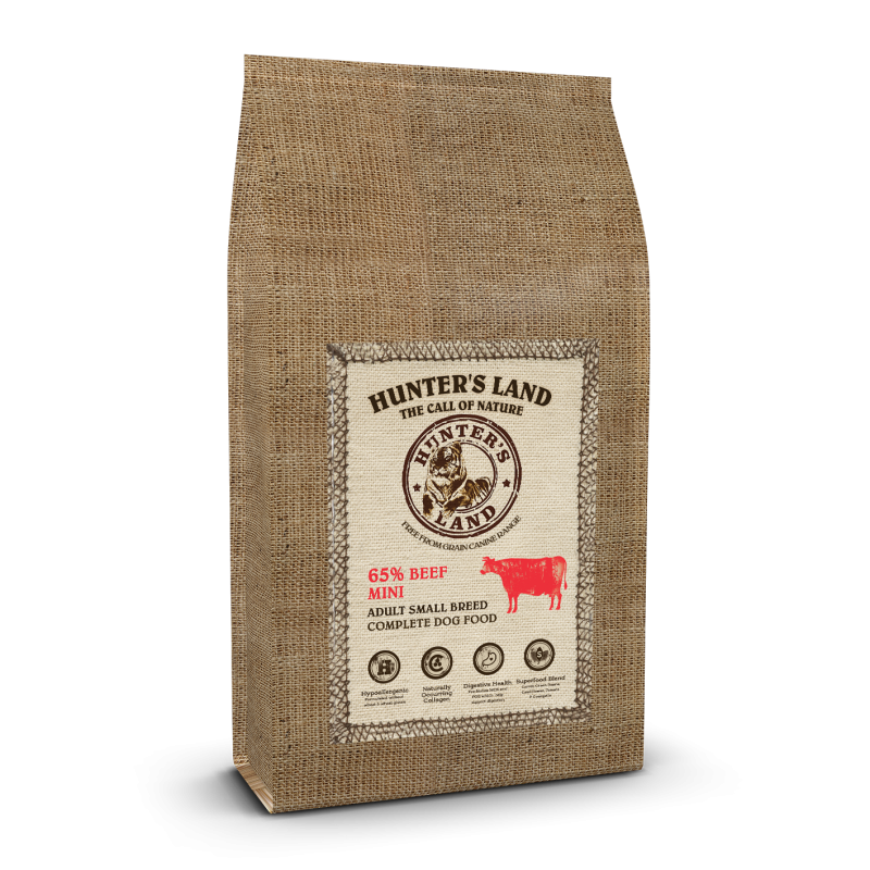 HUNTER'S LAND MINI Grain Free 65% Beef 2kg