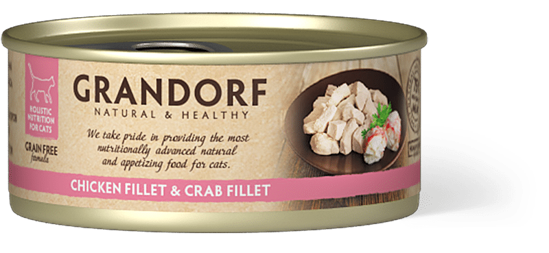 GRANDORF CAT Chicken Breast &amp; Crab Fillet 70g