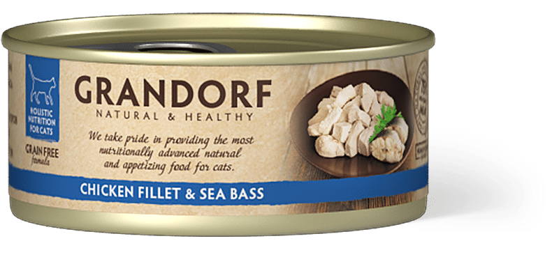 GRANDORF CAT Chicken Breast  Sea Bass 70g