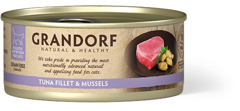 GRANDORF CAT Tuna Fillet Mussels 70g