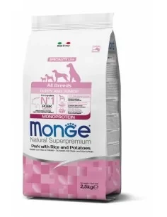 MONGE MONOPROTEIN Puppy Wieprzowina z ryżem i ziemniakami 12kg