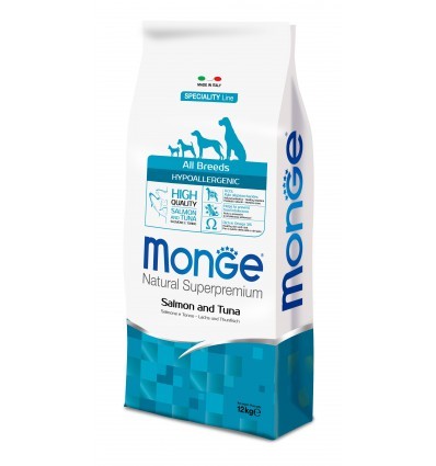 MONGE SPECIALITY LINE Hypoallergenic Łosoś z tuńczykiem 2,5kg