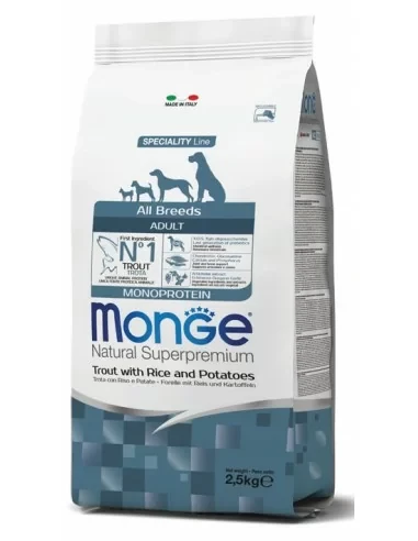 MONGE MONOPROTEIN Pstrąg z ryżem 2,5kg