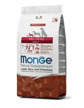 Monge Specjality Line Mini Jagnięcina z ryżem i ziemniakami 2,5kg 