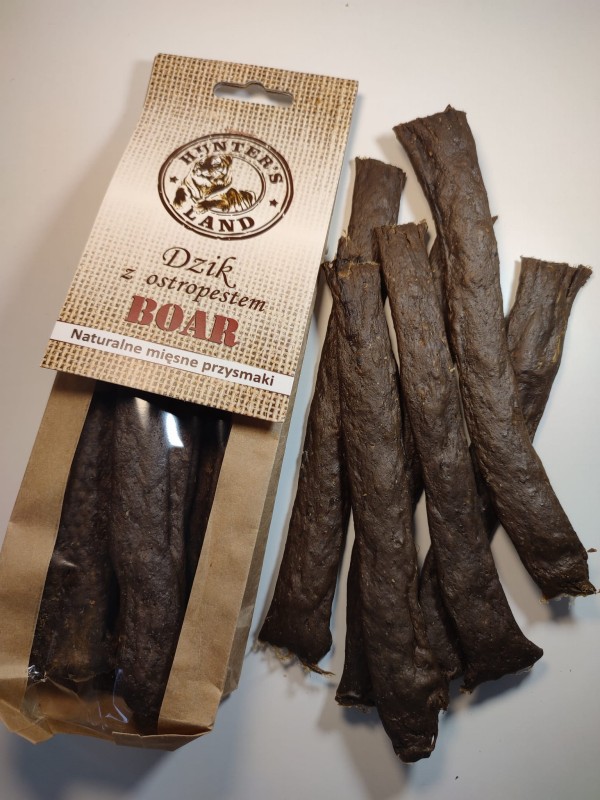 HUNTER'S LAND Mięsne Przysmaki DZIK z ostropestem 80g