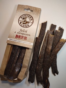 Hunter's Land Mięsne Przysmaki Jeleń z ostropestem 80g 