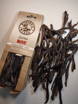 Hunter's Land Suszone mięso 100% Sarna w paskach 80g  