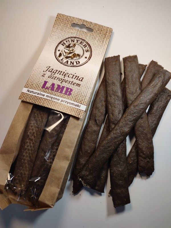 HUNTER'S LAND Mięsne Przysmaki JAGNIĘCINA z ostropestem 80g