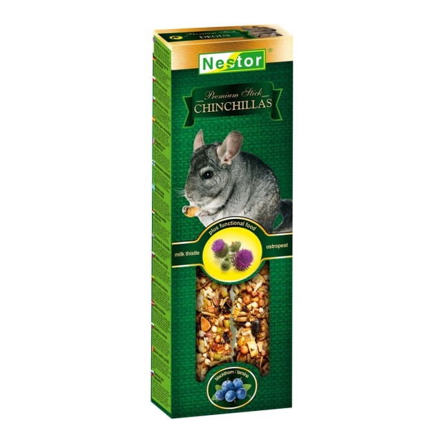 NESTOR Kolba PREMIUM dla szynszyli 2szt./115g