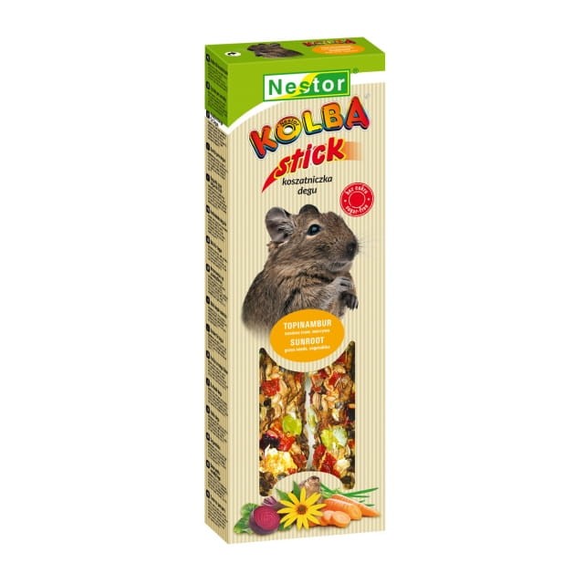 NESTOR Kolba DLA KOSZATNICZEK z topinamburem, nasionami traw i warzywami 2szt./115g