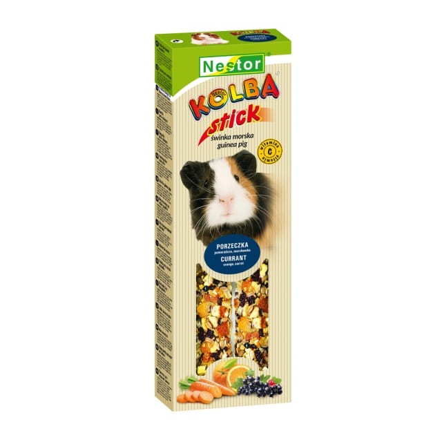 NESTOR Kolba DLA ŚWINEK MORSKICH z porzeczkami i pomarańczami 2szt./115g