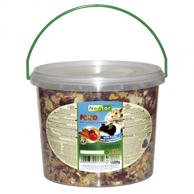 NESTOR Pokarm dla MAŁYCH gryzoni i królików - wiaderko 3000ml/1500g