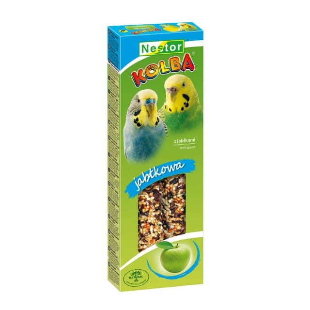 NESTOR Kolba JABŁKOWA dla małych papug 2szt./85g