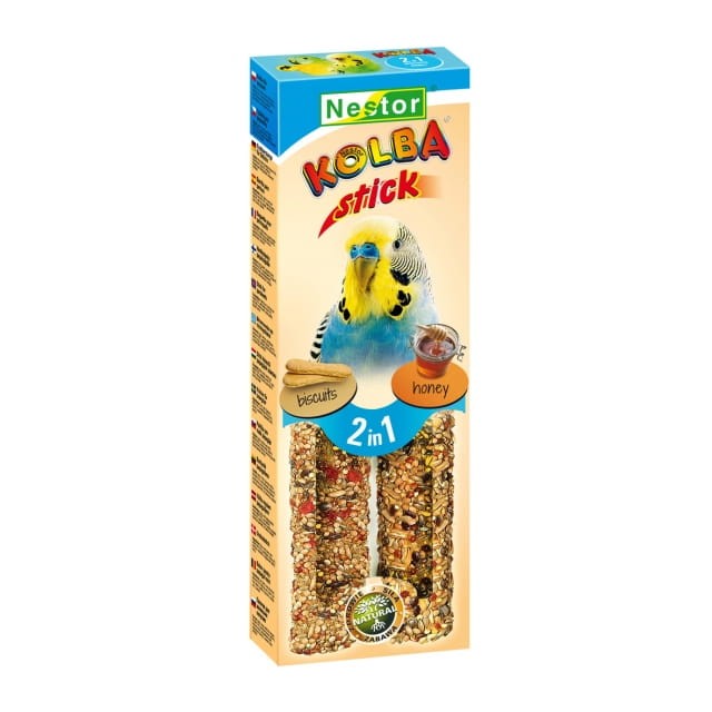 NESTOR Kolba 2w1 dla MAŁYCH PAPUG biszkopt i miód 2szt./85g