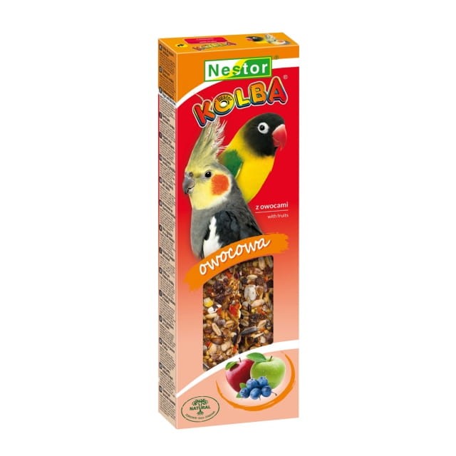 NESTOR Kolba OWOCOWA dla średnich papug 2szt./115g