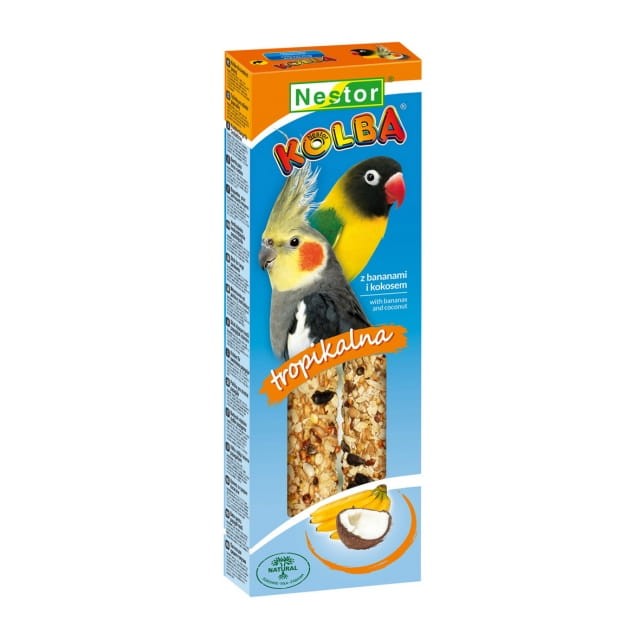 NESTOR Kolba TROPIKALNA dla średnich papug 2szt./115g