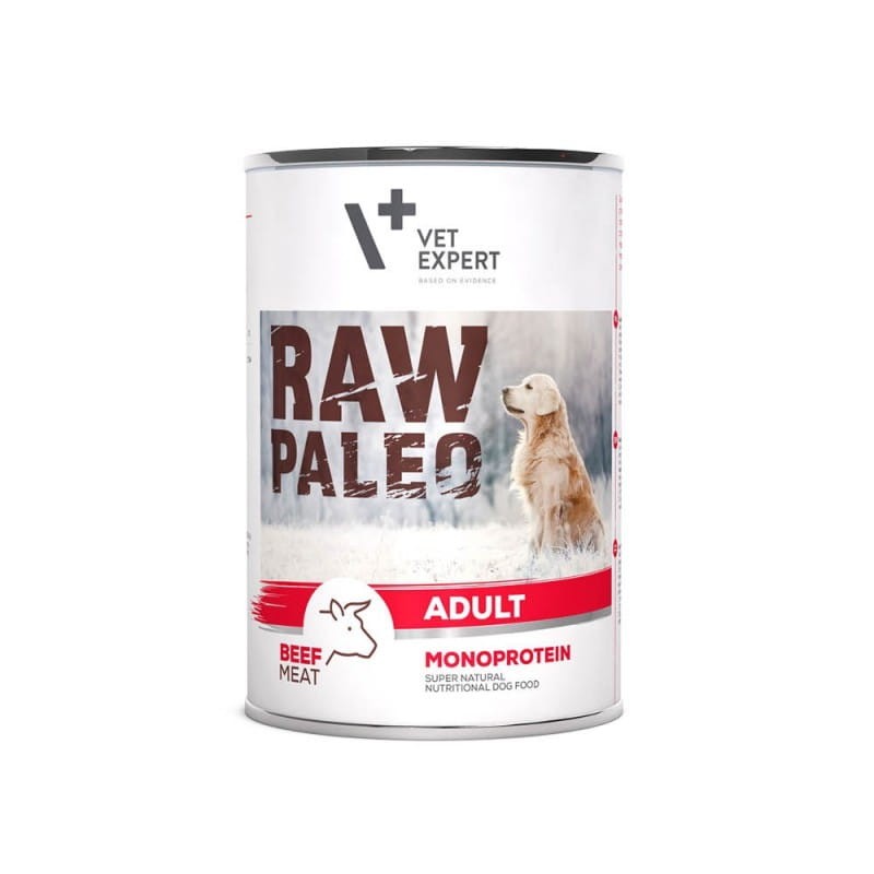 RAW PALEO Adult Monoprotein Beef dla psów dorosłych 400g