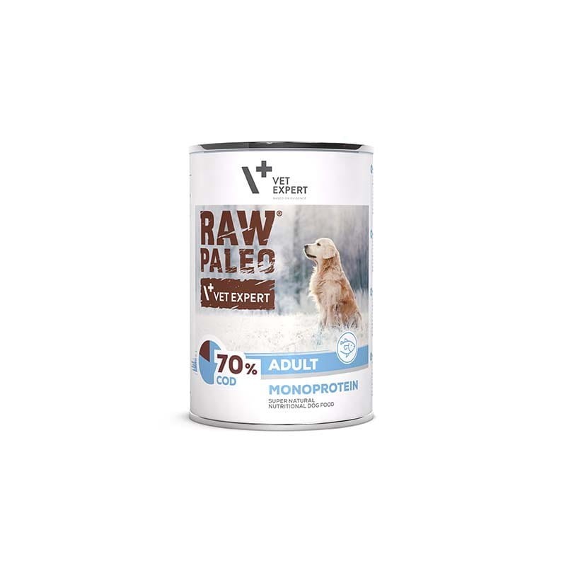 RAW PALEO Adult Monoprotein DORSZ dla psów dorosłych 400g