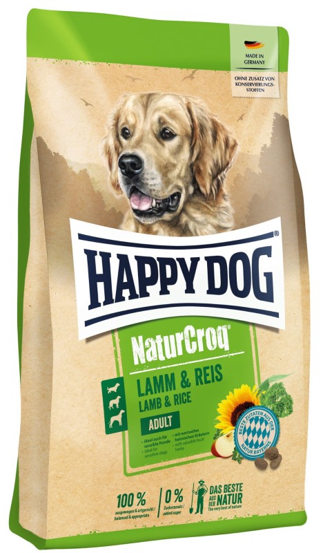 HAPPY DOG NATURCROQ Adult Jagnięcina & Ryż 15kg