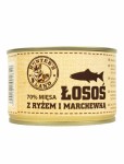 Hunter's Land Łosoś z ryżem i marchewką 70% mięsa 410g 