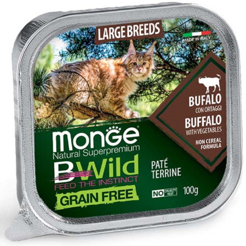 Monge BWild Cat Adult Large Pasztet z bawołem 100g