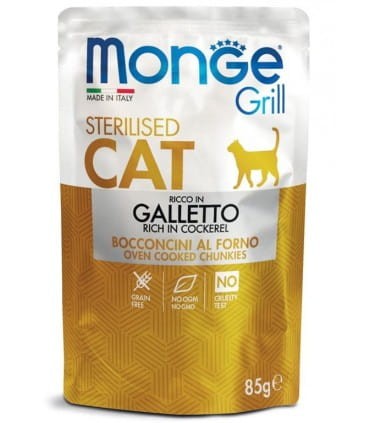 Monge Cat Grill Sterilised Kurczak 85g