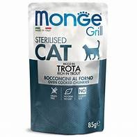 Monge Cat Grill Sterilised Pstrąg saszetka 85g