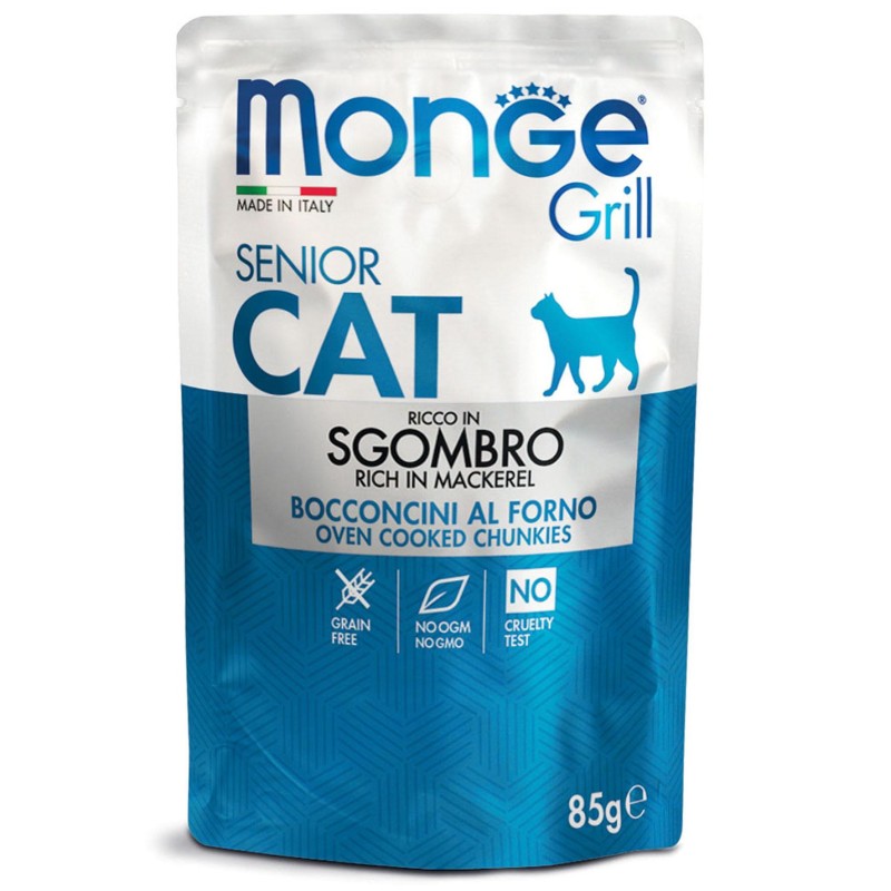 Monge Cat Grill Senior Makrela saszetka 85g