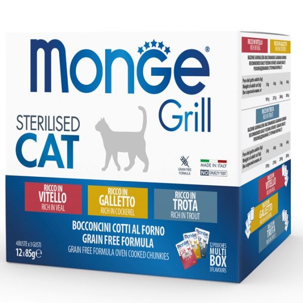 Monge Cat Grill Sterilised MIX