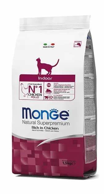 Monge Cat Indoor karma sucha z kurczakiem 1,5kg
