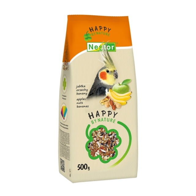 NESTOR Pokarm HAPPY BY NATURE dla średniej papugi 500g