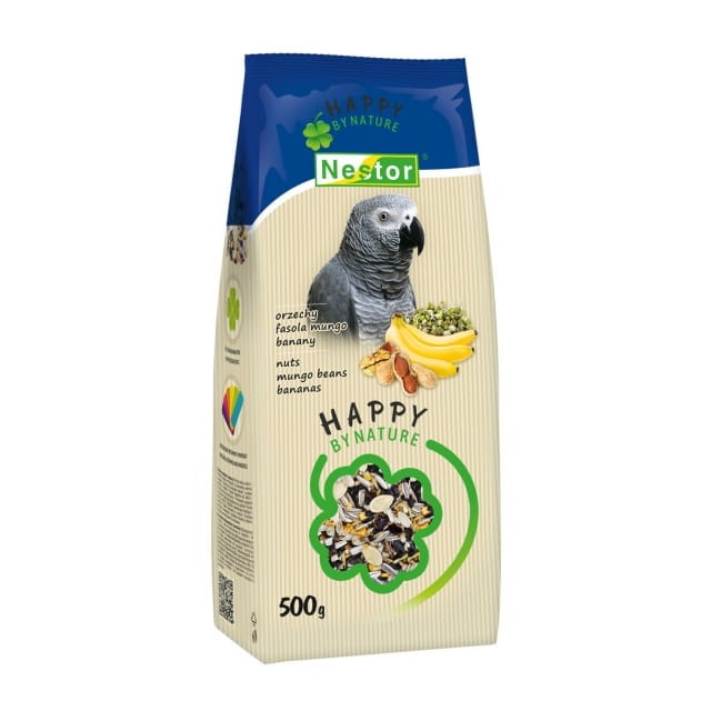 NESTOR Pokarm HAPPY BY NATURE dla dużej papugi 500g