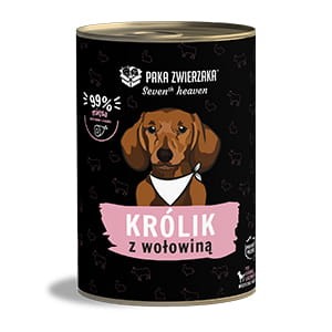Paka Zwierzaka Królik z wołowiną 400g
