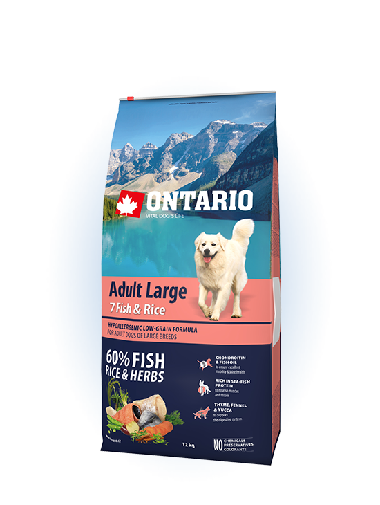 Ontario Large Adult 7 Fish & Rice 12kg