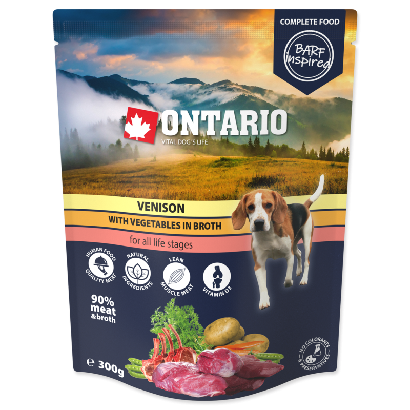 Ontario Dziczyzna z warzywami w bulionie 300g