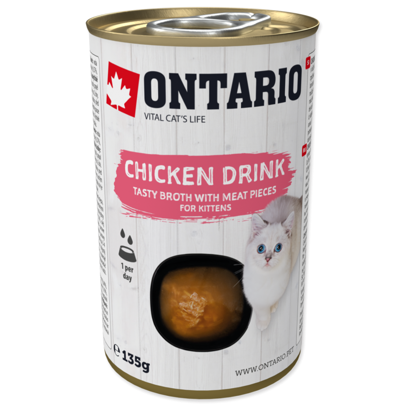 Ontario CAT Kitten Drink Chicken 135g