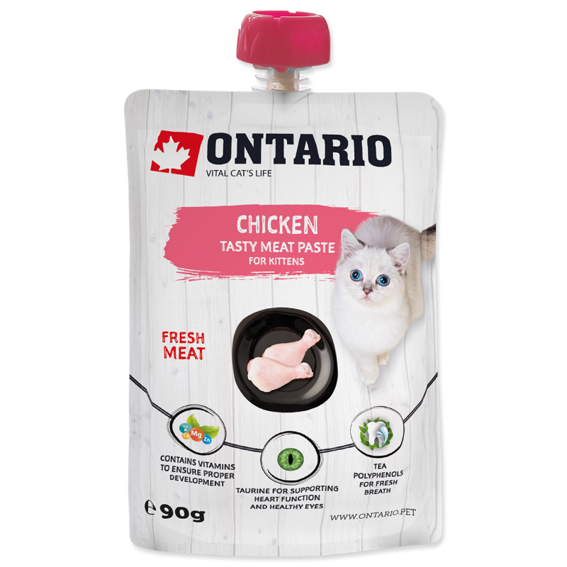 Ontario CAT Kitten Tasty Meat Paste Chicken 90g