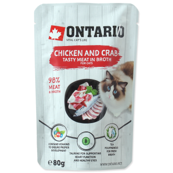 Ontario CAT Kurczak i kraby w rosole 90g 