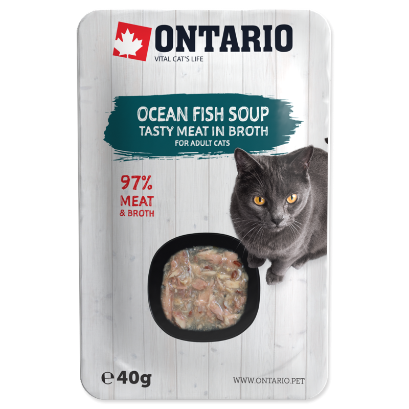 Ontario CAT Adult Zupa z rybami oceanicznymi 40g