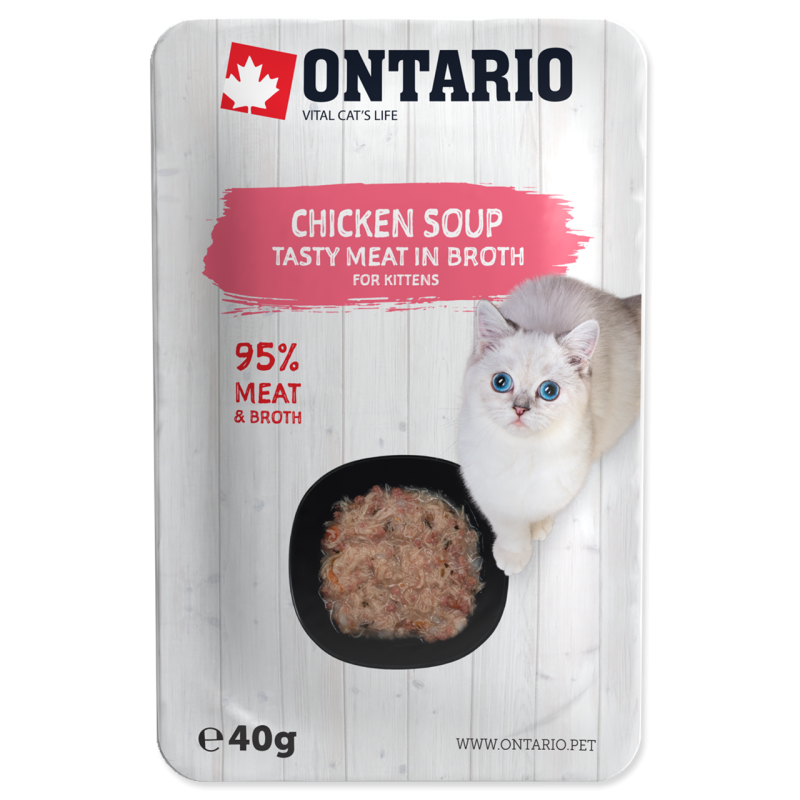 Ontario CAT Zupa z kurczakiem dla kociąt 40g