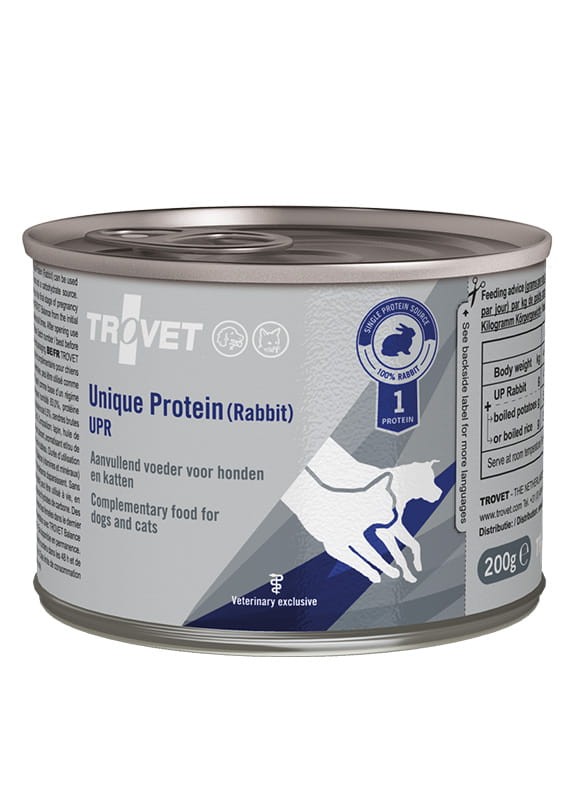 Trovet Dog/Cat Unique Protein UPR Królik puszka 200g