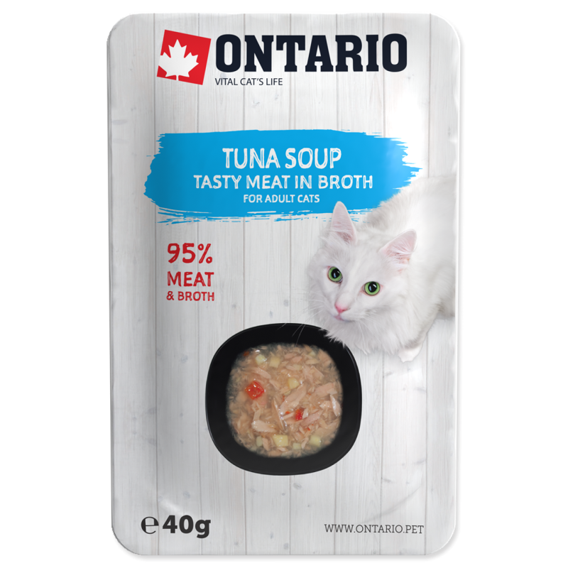 Ontario CAT Adult Zupa z tuńczykiem i batatami 40g