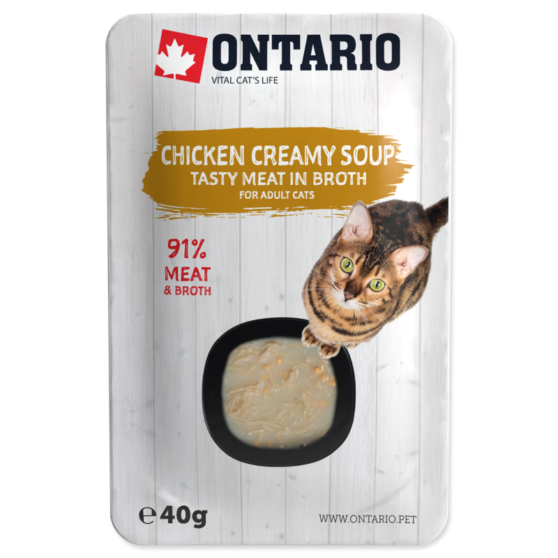 Ontario CAT Adult Zupa z kurczakiem, serem i ryżem 40g