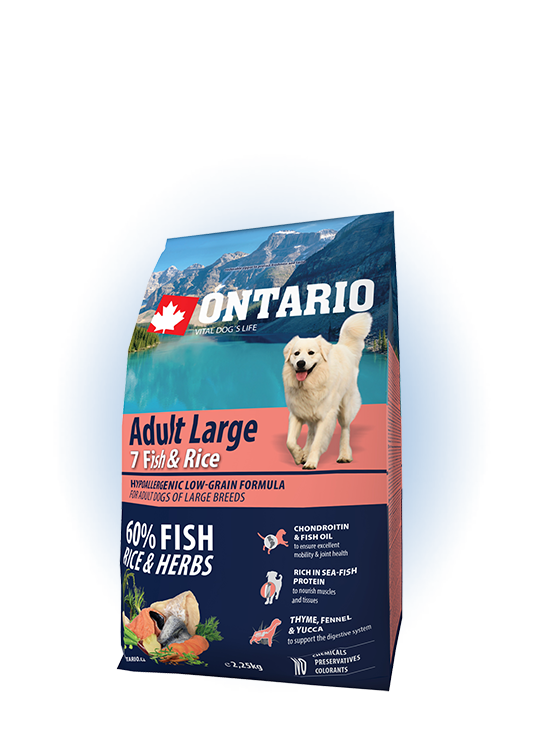 Ontario Large Adult 7 Fish & Rice 2,25kg
