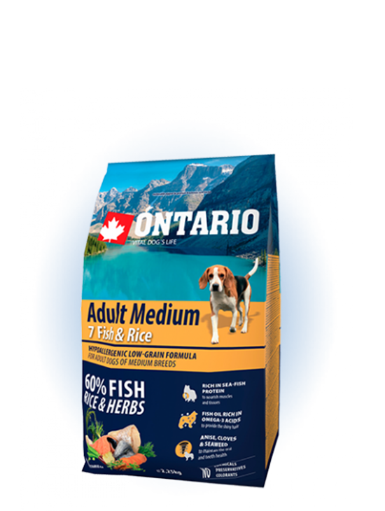 Ontario Medium 7 Fish & Rice 2,25kg