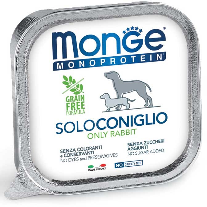 Monge Dog Monoprotein Solo Królik 150g