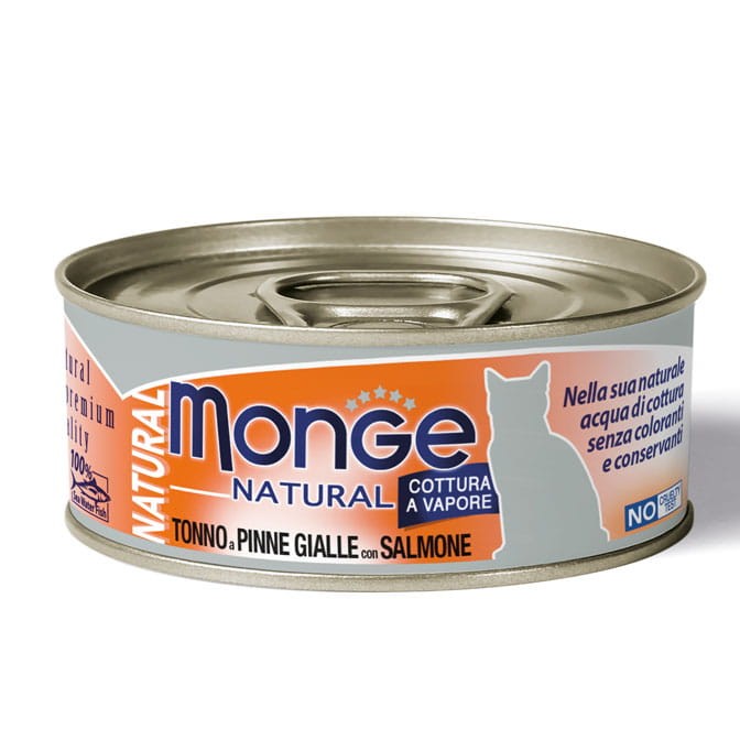 Monge Cat Tuńczyk z kurczakiem i łososiem 80g